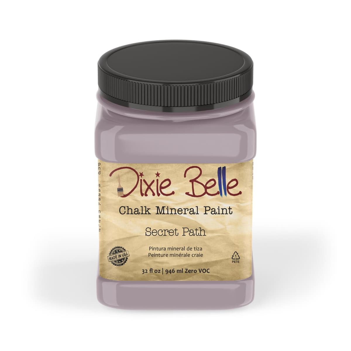 Dixie Belle Paint Company Chalk Finish Furniture Paint - Caviar (32oz) - Matte Black Chic Chalk Mineral DIY Furniture Paint — view 272