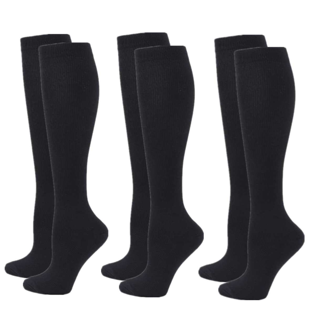 Compression Socks for Women Men, 2/3/4/6 Pairs 20-25mmHg Knee High Socks Compression Stockings for Sport, Athletic, Edema, Diabetic, Varicose Veins, Travel, Pregnancy, Nursing — view 31