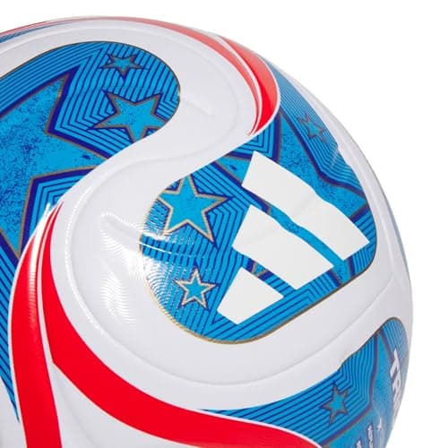 adidas Unisex-Adult World Cup League USA, White/Team Royal Blue/Solar Blue/Vivid Red, 5 — view 3
