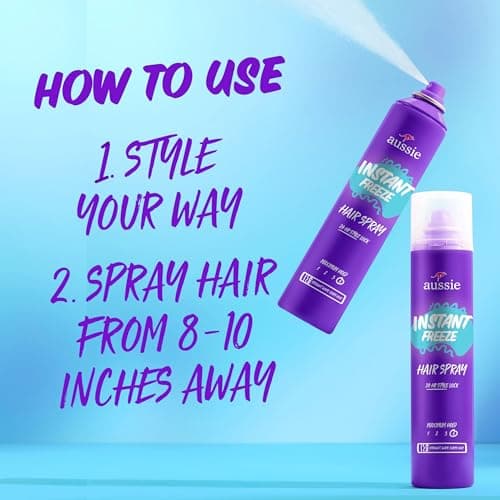 Aussie Instant Freeze Hair Spray for Curly, Straight and Wavy Hair, 283 g — view 3