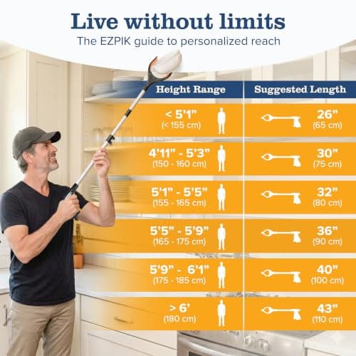 EZPIK® PRO 36" Long Reach Grabber Tool for Elderly - 90 cm Folding Magnetic Pick Up Stick - Grabber Stick for Disabled with Rotating Head — view 6