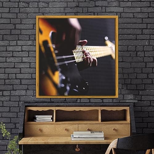 Pixy Canvas Floater Frame 4x4 for 3/4 (0.75) inch Deep Canvas Paintings/Canvas Prints/Wood Canvas Panels/Wall Art/Wall Decor/Home Decor/Artwork (Natural Oak, 4 x 4 inch, Square) — view 2