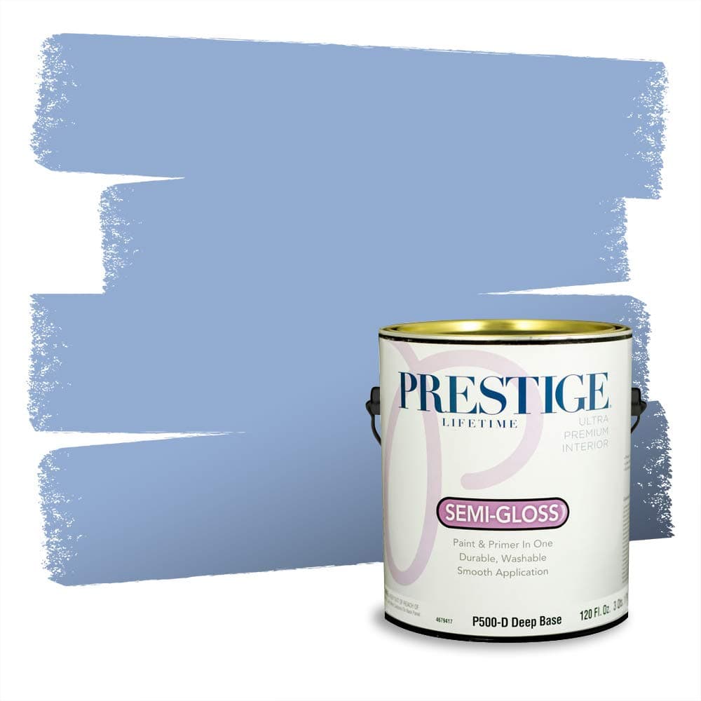 PRESTIGE Paints Interior Paint and Primer In One, 1-Gallon, Semi-Gloss, Comparable Match of Valspar* Dewdrop* — view 695