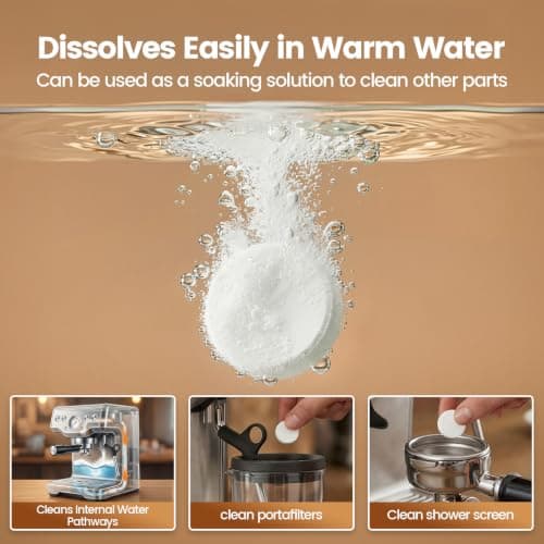Espresso Cleaning Tablets Compatible with Breville Espresso Coffee Machine, 16 Count BREBEC250 Cleaning Tablets — view 4