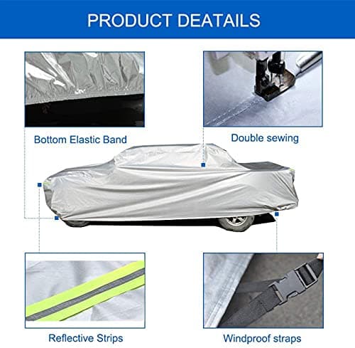 KouKou Truck Cover Waterproof All Weather, 6 Layer Full Pickup Cover, Outdoor Sun uv Rain Dust Protection, Universal Fit Truck up to 242 inch — view 4