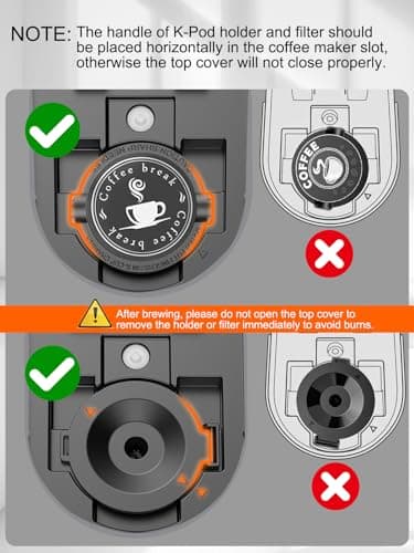 Karosie Single Serve Coffee Maker for K-Cup and Ground Coffee, Fast Brew, 6-12 oz Brew Sizes One Cup Coffee Machine Fits 5.5" Mugs, One-Button Small Coffee Maker with Descaling Reminder,Grey — view 6