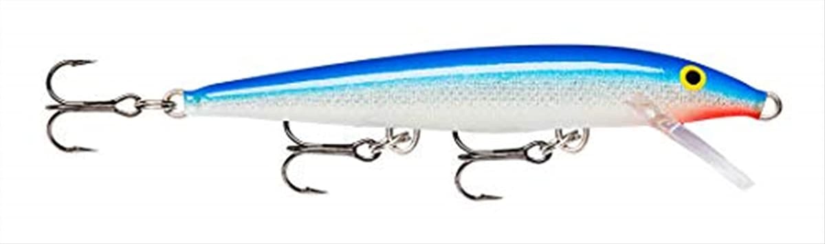 Rapala - Cebo de pesca de superficie para pesca de bass, 4 3/8", madera, punta de aguja, azul y negro — view 24