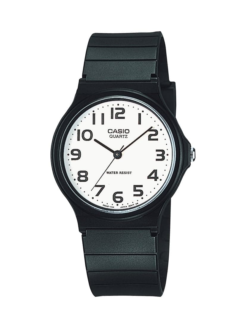 Casio MQ24 Series | Quartz Analog Watch for Men | Water Resistant | Resin Case | Resin Band | Resin Glass | Three Hand Analog (HR, Min, SEC) | Classic Casio Design | 3 Year Battery