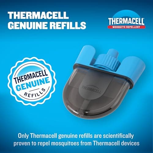 Thermacell Patio Shield Mosquito Repellent E-Series Rechargeable Repeller Bundle; 20’ Mosquito Protection Zone; Includes 240-Hour Repellent Refill; No Spray, Flame or Scent; Bug Spray Alternative — view 2