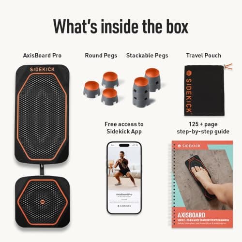 SIDEKICK AxisBoard Rehab & Training System | Balance Board & Physical Therapy Manual for Foot and Ankle Rehab | Recover from Sprains, Plantar Fasciitis, Achilles Pain — view 3