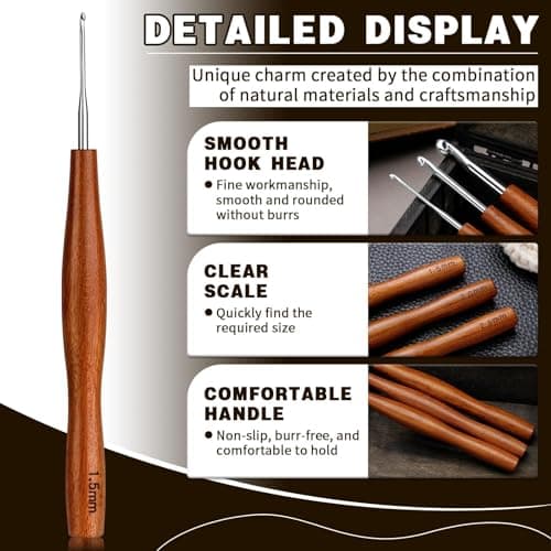 Nitlak 4 Pcs Crochet Hook Set, Ergonomic Crochet Needles Kit for Beginners — view 3