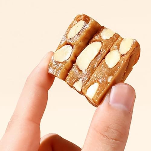 TINY POKE Crunchy Almond Toffee Candy, Hard Caramel Candy with Almonds, Individually Wrapped, 3.8 oz (108 g) — view 3