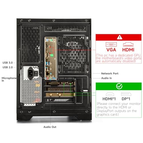 WIWB Prebuilt Gaming PC – Ryzen 5 4500, GeForce RTX 3050 Desktop — view 6