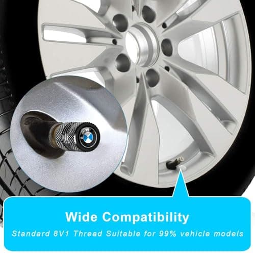 4pcs Tire Valve stem Caps for BMW X1 X3 X7 X5 X6 1 3 5 6 Series Models,Metal Car Tire Valve Caps,Car Accessories Parts - bm