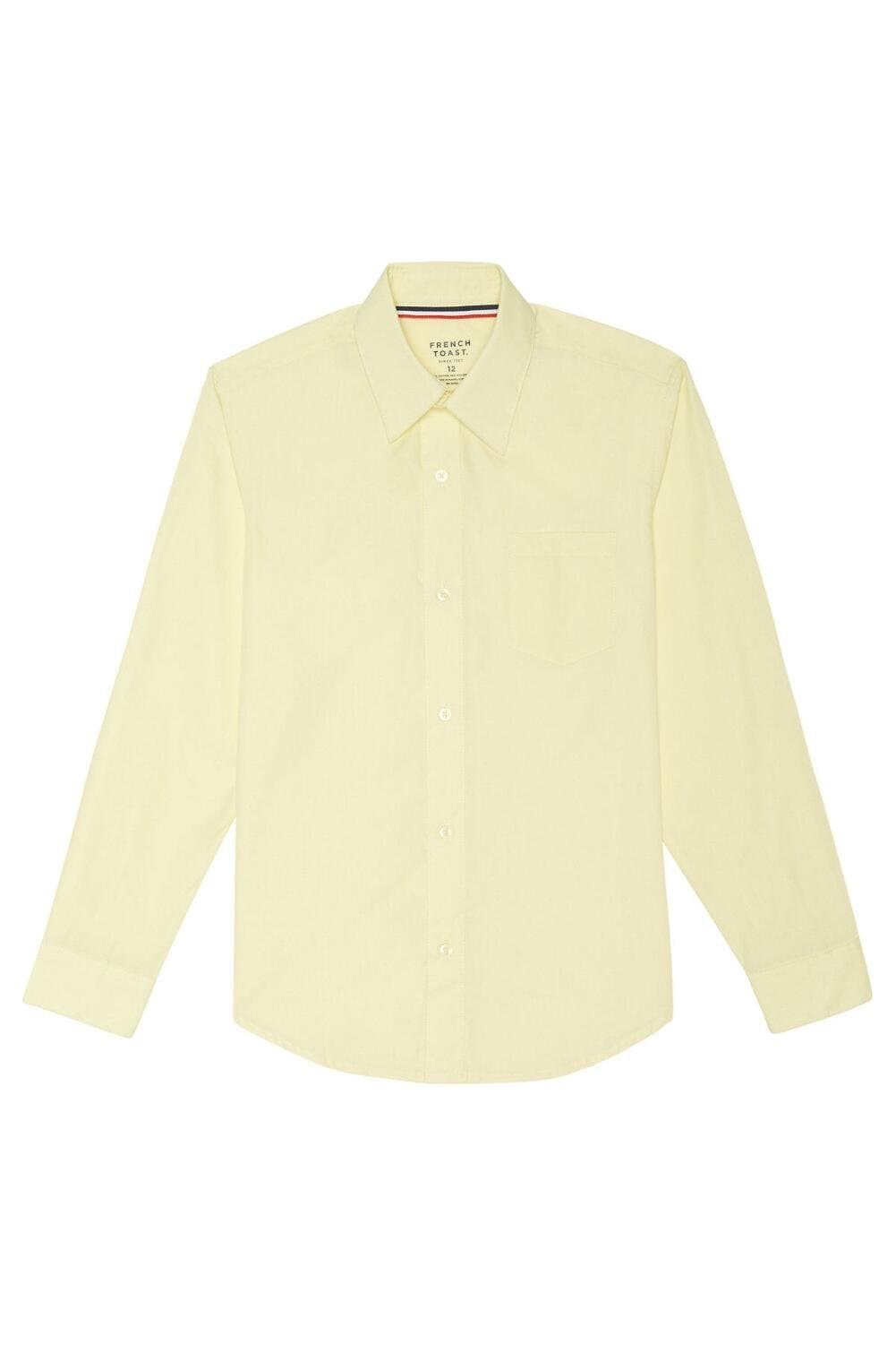 French Toast Boys' Expandable Collar Button Down Dress Shirt with Long Sleeves (Standard & Husky) — view 11