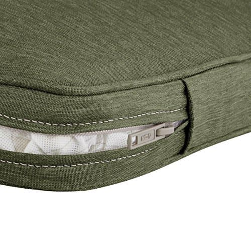 Classic Accessories 62-004-HFERN-EC Montlake Cont. Seat Cushion Foam and Slip Cover, Heather Fern, 18" wide x 18" deep x 2" thick contoured — view 3