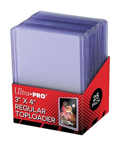 Ultra Pro UP81222 25-3 X 4 Top Loader Card Holder for Baseball, Football, Basketball, Hockey, Golf, Single Sports Cards Top Loads