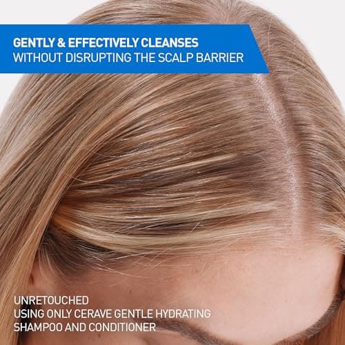 CeraVe Gentle Hydrating Shampoo, With Ceramides, Niacinamide & Hyaluronic Acid For Soft, Healthy Looking Hair & Scalp, Sulfate Free & Color Safe Shampoo, For All Hair Types, 12 Oz — view 2