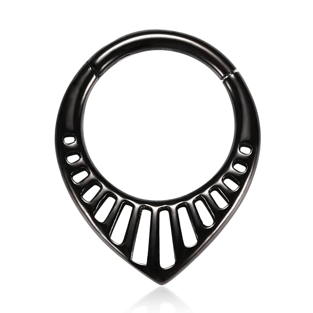 hengkaixuan Teardrop Daith Earrings Septum Jewellery Nose Hoop Ring Surgical Steel Daith Rook Tragus Piercing Jewellery Septum Clicker Ring Small Hoop Earring — view 36