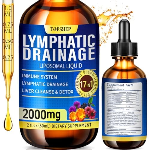 Lymphatic Drainage Drops with Echinacea, Burdock, Cleaver Herb, Sugar Free, Gluten Free, 60 mL