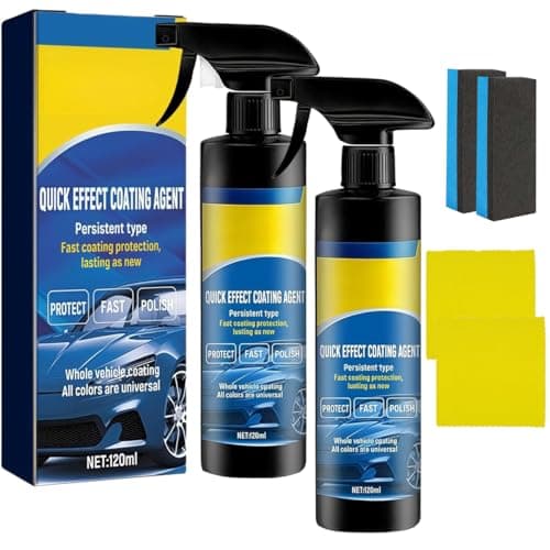 Car Coating Agent Spray, 2026 Upgrade Quick Effect Polish Spray, Multi-Functional Automobile Coating Agent, High Protection Quick Effect Waterless Wash (2PCS)