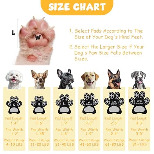 Dapaw Anti-Slip Dog Paw Pads, Traction Grips for Senior Dogs, XXL, 20Pcs — view 6