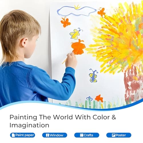 Nicpro 8 Colors Washable Finger Paint Set for Toddlers (4 oz), Non-Toxic — view 4