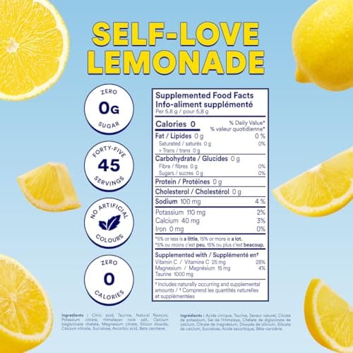 Cira Hydration Electrolytes Powder - Cira x Alicia McCarvell’s Daily Electrolyte Powder, Sugar Free w Himalayan Salt, Magnesium, & Potassium for Dehydration Relief - Self-Love Lemonade, 45 Servings — view 4
