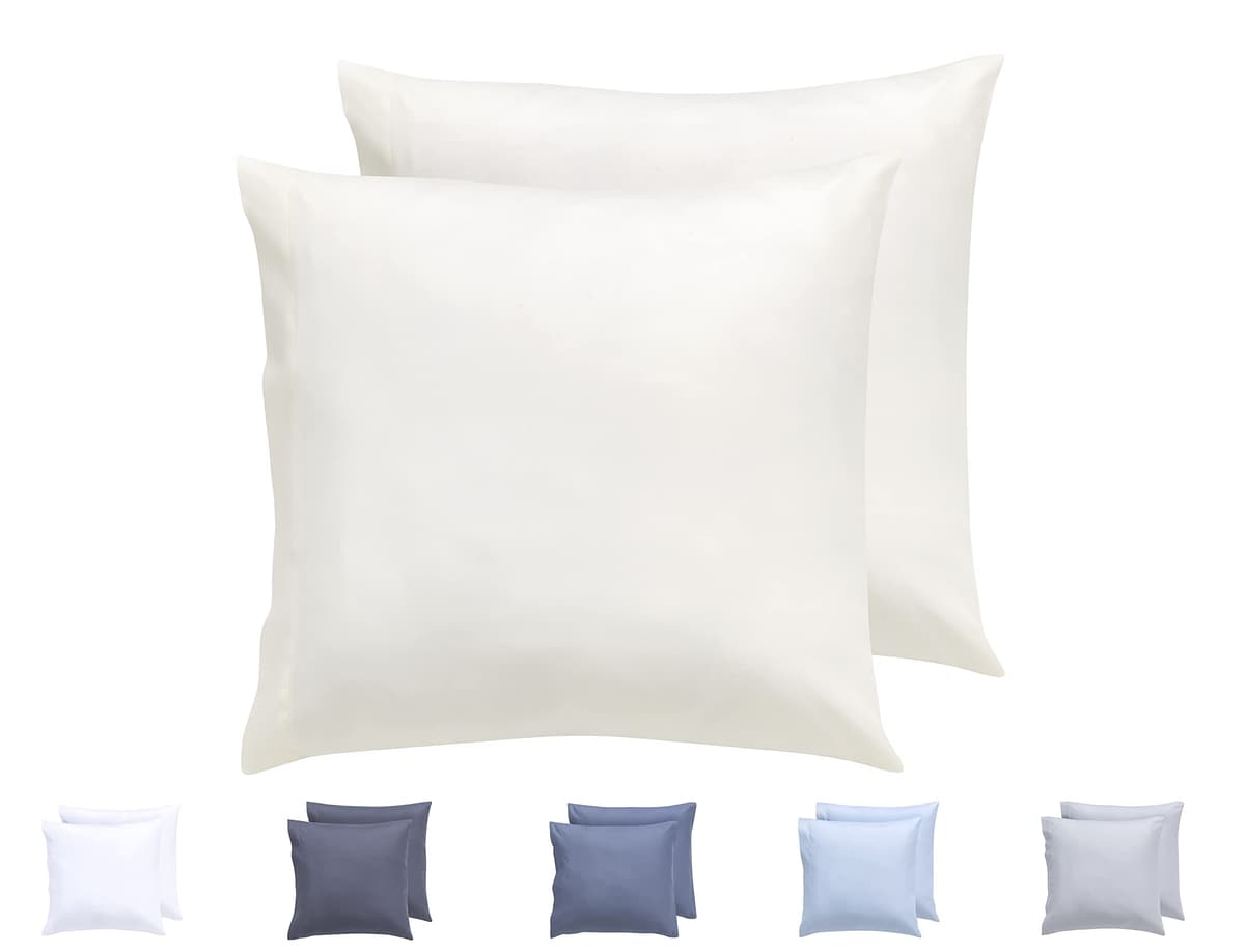 Todocama – Juego de 2 Fundas de Almohada, Microfibra Extra Suave, hipoalergénicas. Juego de 2-70x40 cm Blanco — view 40