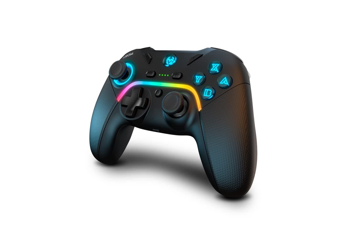 KROM KEY - Gamepad con cable, X-input y Direct - input, joystick y gatillos analógicos, función turbo, compatible con PC, PS3 y Android, color negro — view 12