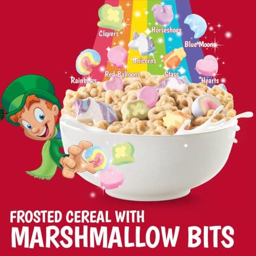 Lucky Charms Gluten Free Cereal with Marshmallows, Kids Breakfast Cereal, Made with Whole Grain, 10.5 oz — view 2