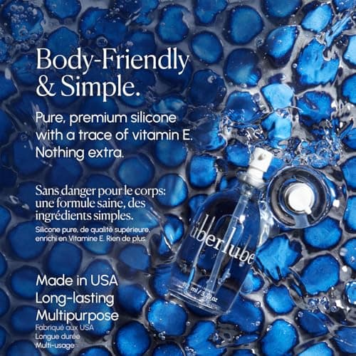 Uberlube Premium Silicone Lube (112 ml) Unscented, Long Lasting Lube, Waterproof, Ultra Smooth Performance, Personal Lubricant for Privacy & Toys, Vaginal & Anal Use, OBGYN Recommended — view 3
