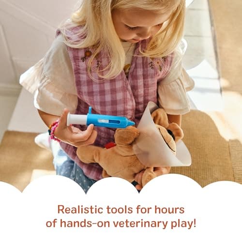 Melissa & Doug Examine and Treat Pet Vet Play Set, 24-Piece Animal Doctor Playset with Dog & Cat Plushies, Pet Doctor Kit & Accessories, Preschool Toys for Girls & Boys Ages 3+ — view 3
