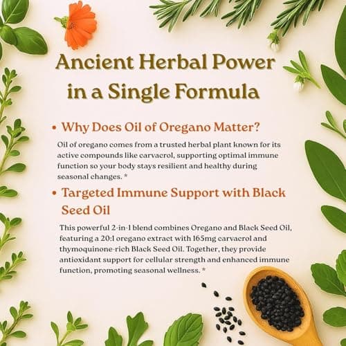 Micro Ingredients Oil of Oregano with Black Seed Oil, 150 Softgels — view 3