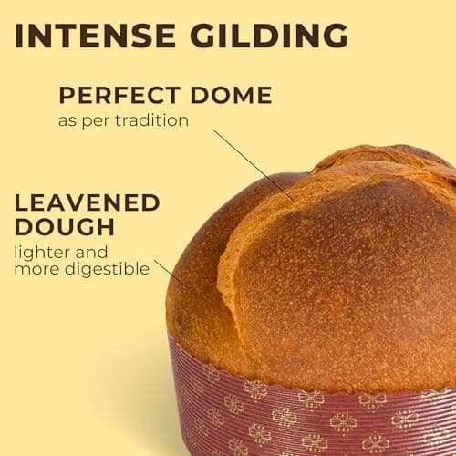 Limoncello Panettone Italian Cake (26.4 Oz - 750 gr) Premium Quality Italian Panettone Crafted with a 3-Day Process Including 48 Hours of Natural Sourdough Leavening – Authentic Italian Taste — view 4