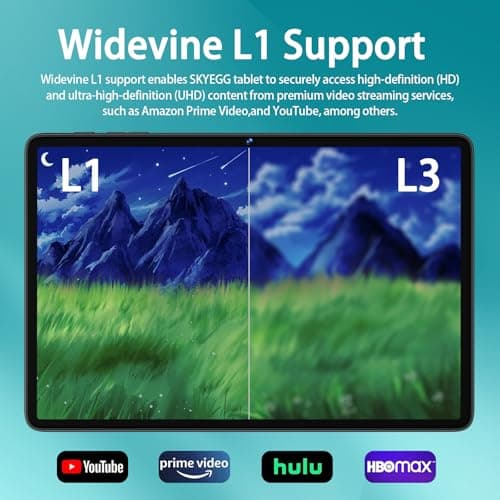 2026 Upgraded Android 15 Tablet 10 inch Octa-Core Tablets with 22GB+128GB+1TB, Dual Camera, 8000mAh, 1280x800 IPS HD Touch Screen, Support Widevine L1, 5G WiFi, GPS with Protective Cover - Metal Grey — view 5