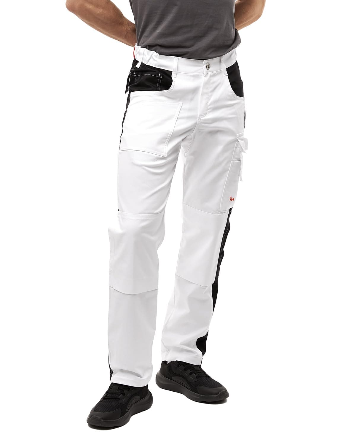 strongAnt Pantalones de Trabajo de Carga elástica con Rodilleras, Bolsillos y Cremallera para Hombre — view 2