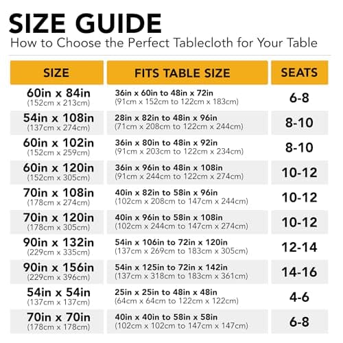 Dailyset 6-Pack Black Tablecloths for Rectangle Tables, 60 x 102 Inches, Stain-Resistant Polyester Fabric for 6 Foot Tables - Washable Table Covers for Weddings, Banquets, Birthday, Parties, Events — view 5