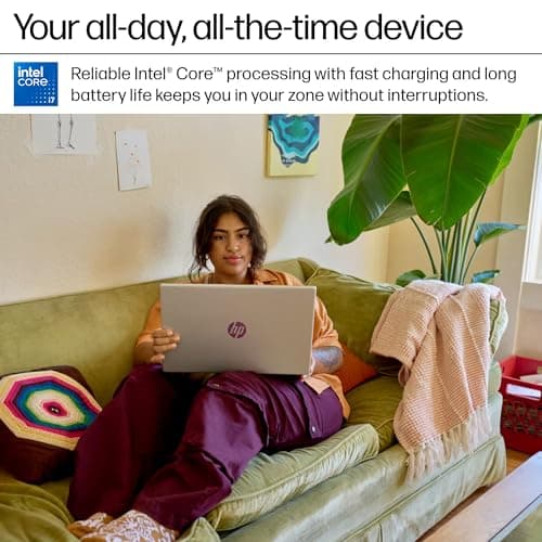 HP 15.6” FHD Touchscreen Laptop 2025-2026 Student Business, Ultra Powerful AI Computer, Lifetime Office, 10-Core Intel i7, 64GB RAM, 2TB Storage (2TB SSD+500GB Ext), Wi-Fi 6, HubxcelAccs, Win 11 Pro — view 5