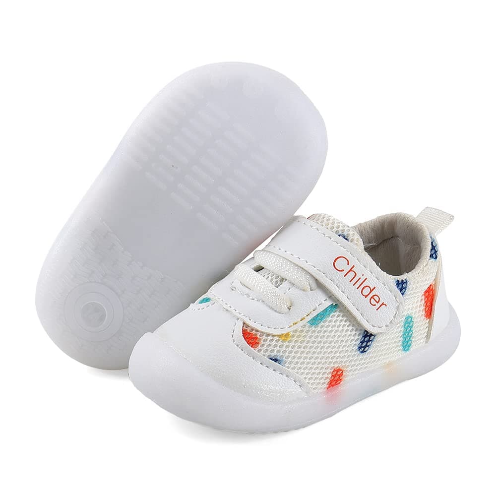 MASOCIO Baby Boys Girls First Walking Shoes Infant Toddler Trainers Anti-Slip Shoes — view 5