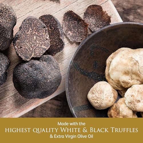 TruffleHunter - Black & White Truffle Oil Set - Extra Virgin Olive Oil for Cooking & Seasoning - 100 ml x 2 — view 2