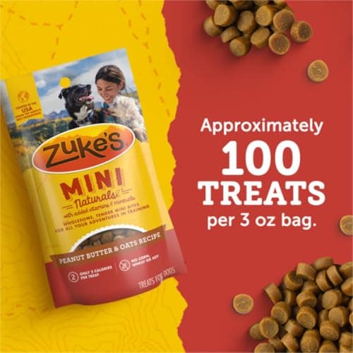 Zuke’s Mini Naturals Dog Training Treats for Dogs, Pet Treats Made with Real Peanut Butter- 16 oz. Bag — view 6