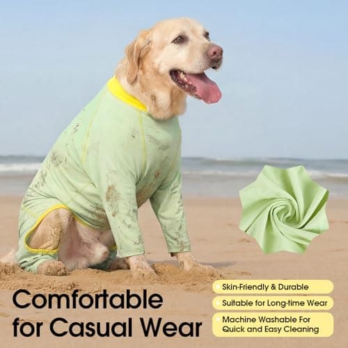 FUAMEY SPF 50+ Dog Sun Protection Onesie in Hot Weather for Medium Dogs — view 2