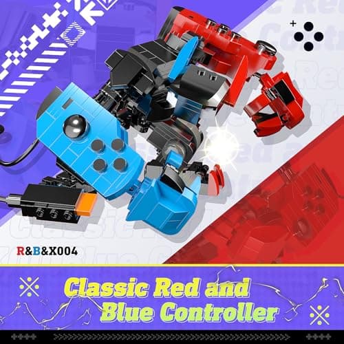 Game Mech Building Block Set for Boys, Controller Mech Model, Classic Robot Toy, Compatible with Lego Model Blocks Kits, Gift for Kids, Boys, Adults and Fans, Birthday Halloween Christmas Decorations
