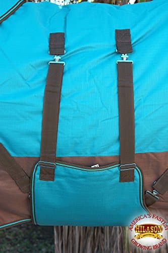 HILASON 1200D Winter Waterproof Poly Horse Blanket Belly Wrap | Turnout Blankets for Horses — view 6