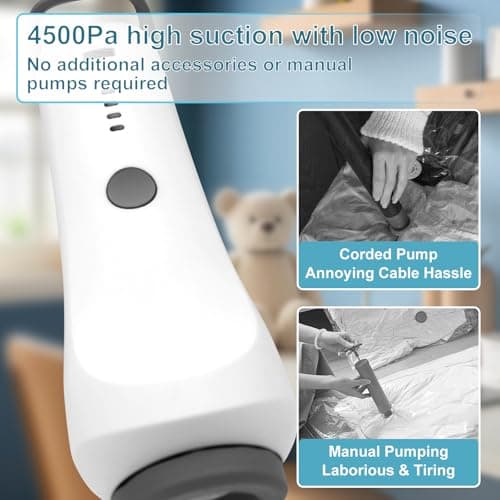 Vacuum Bags for Travel,12 Pack Vacuum Storage Bags with Wireless Pump — view 4