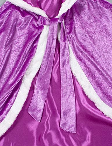 Party Chili Princess Cape Costume Cloak for Girls 3-12 Years, Purple, 6-7 Years — view 7