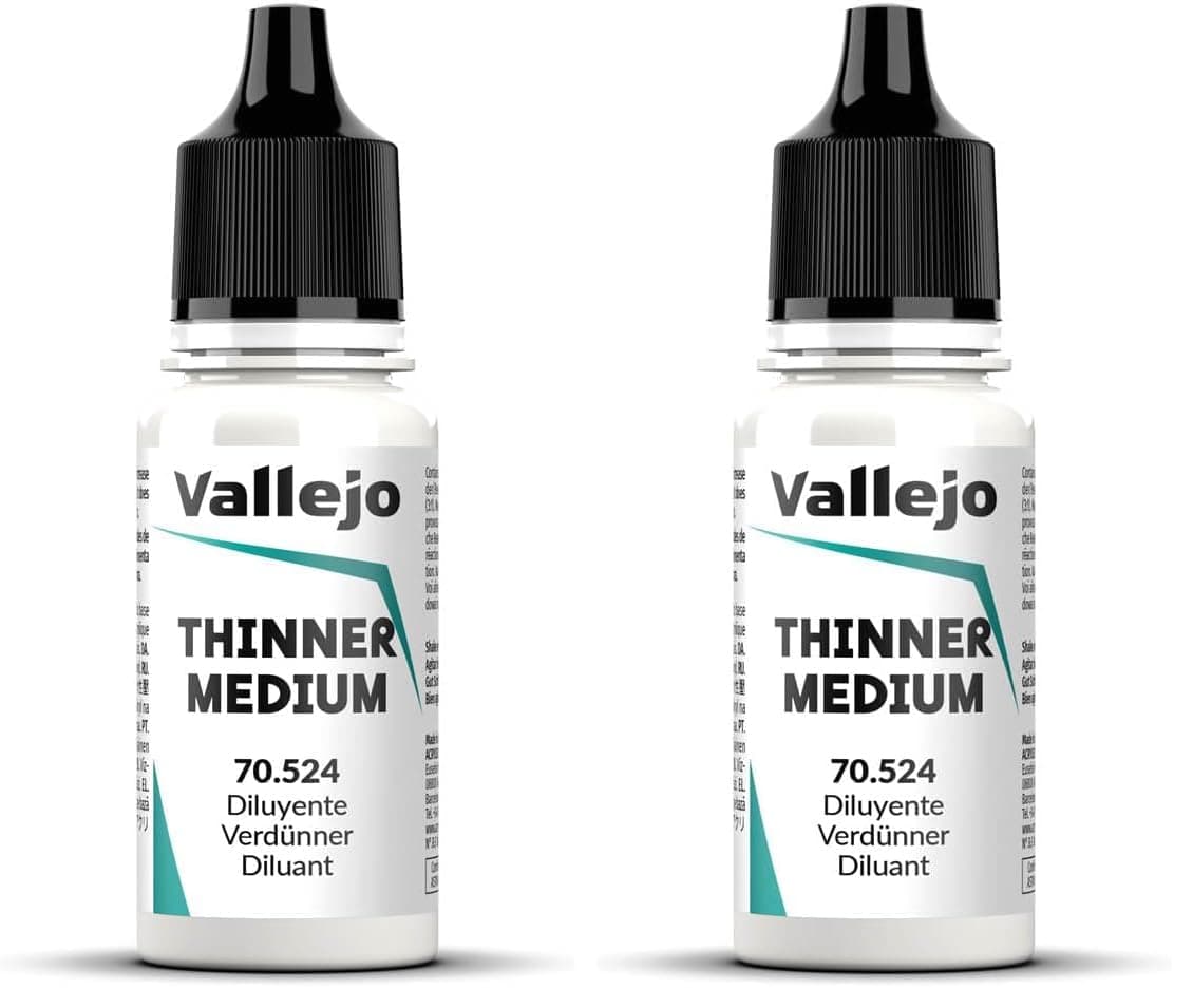 Vallejo Thinner Medium, Colorless Diluent for Acrylic Paints, 18 ml Bottle, Ideal for Thinning and Blending, Perfect for Artists and Hobbyists — view 64