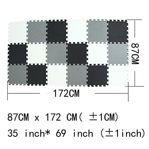 MQIAOHAM® 18 Pieces Puzzle Play Mats, Soft Baby Play Mat, Kids Interlocking Foam Floor Tiles, Carpet Playmats G301018-101104112 — view 2