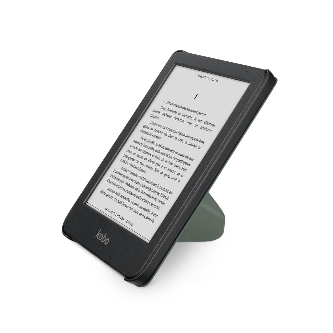 Funda SleepCover para Kobo Clara Colour/BW | Rosa Caramelo | Tecnología de Sueño/Despertar | Soporte Integrado de 2 Posiciones | Cuero Vegano | Compatible con el eReader Kobo Clara Colour/BW de 6” — view 2